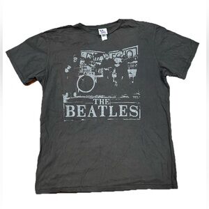 Junk Food The Beatles‎ T-Shirt Mens XL Black Graphic Band Tee Made in USA BBC